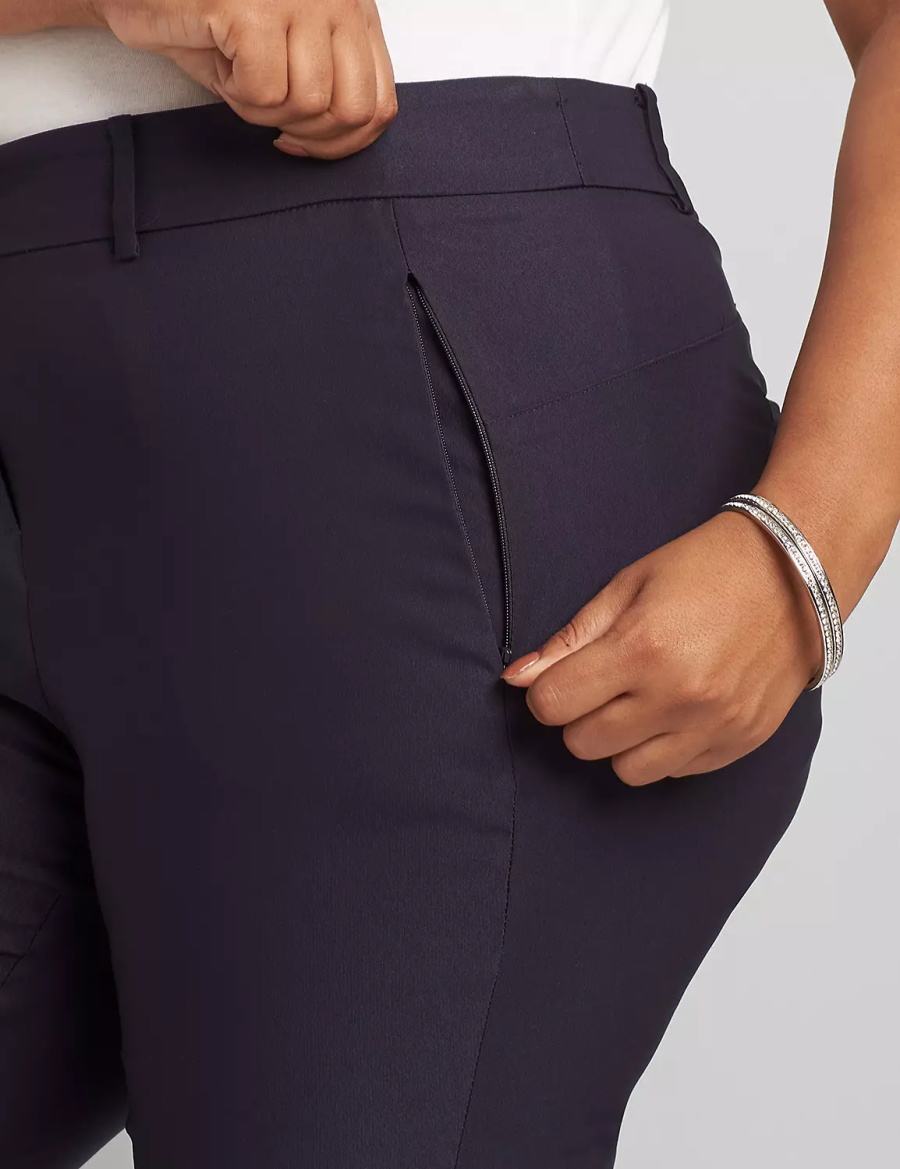 Lane Bryant Slim Ankle 4-Season Pantaloni Donna Blu | LCO8448CZ