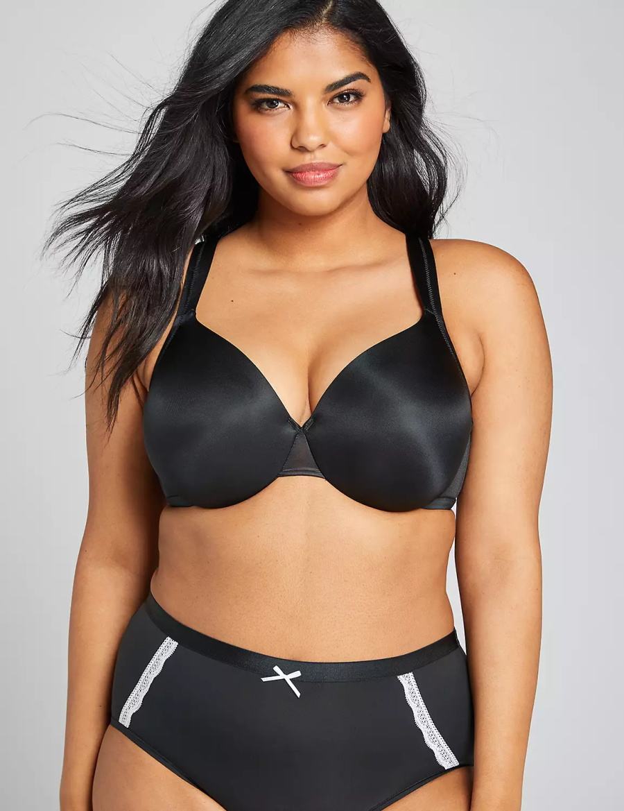 Lane Bryant Smooth Lightly Lined Full Coverage Bralette Donna Nere | ZSY8314SL