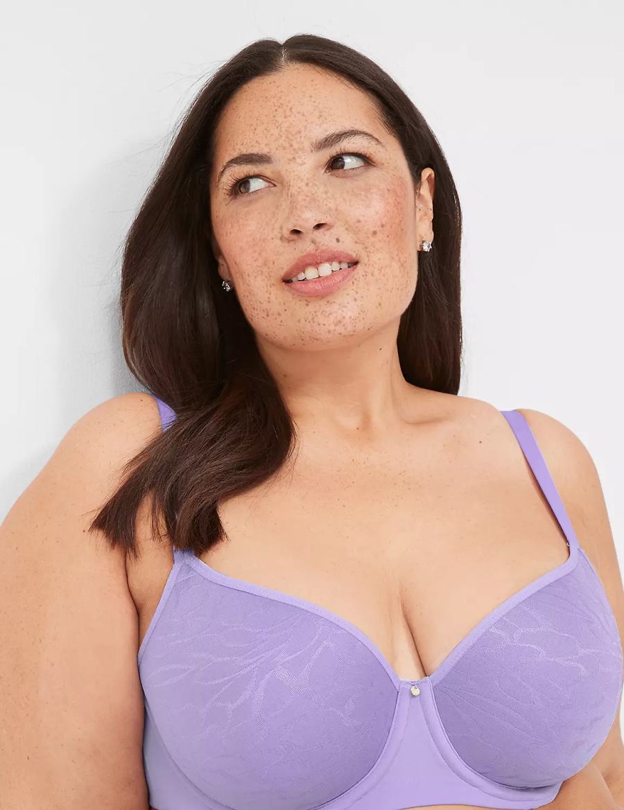 Lane Bryant Spacer Lightly Lined Reggiseno A Balconcino Donna Viola | VZK7762CK