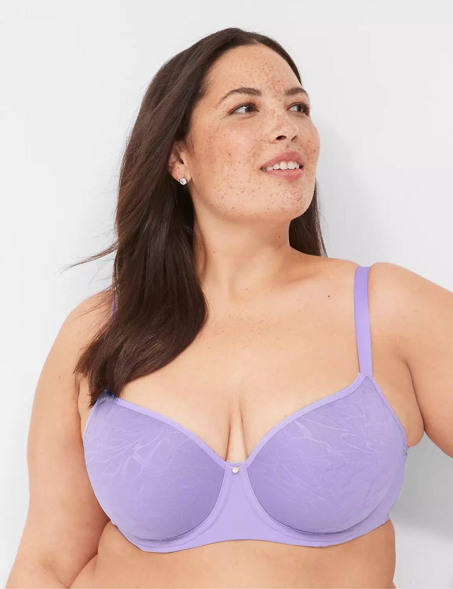 Lane Bryant Spacer Lightly Lined Reggiseno A Balconcino Donna Viola | VZK7762CK