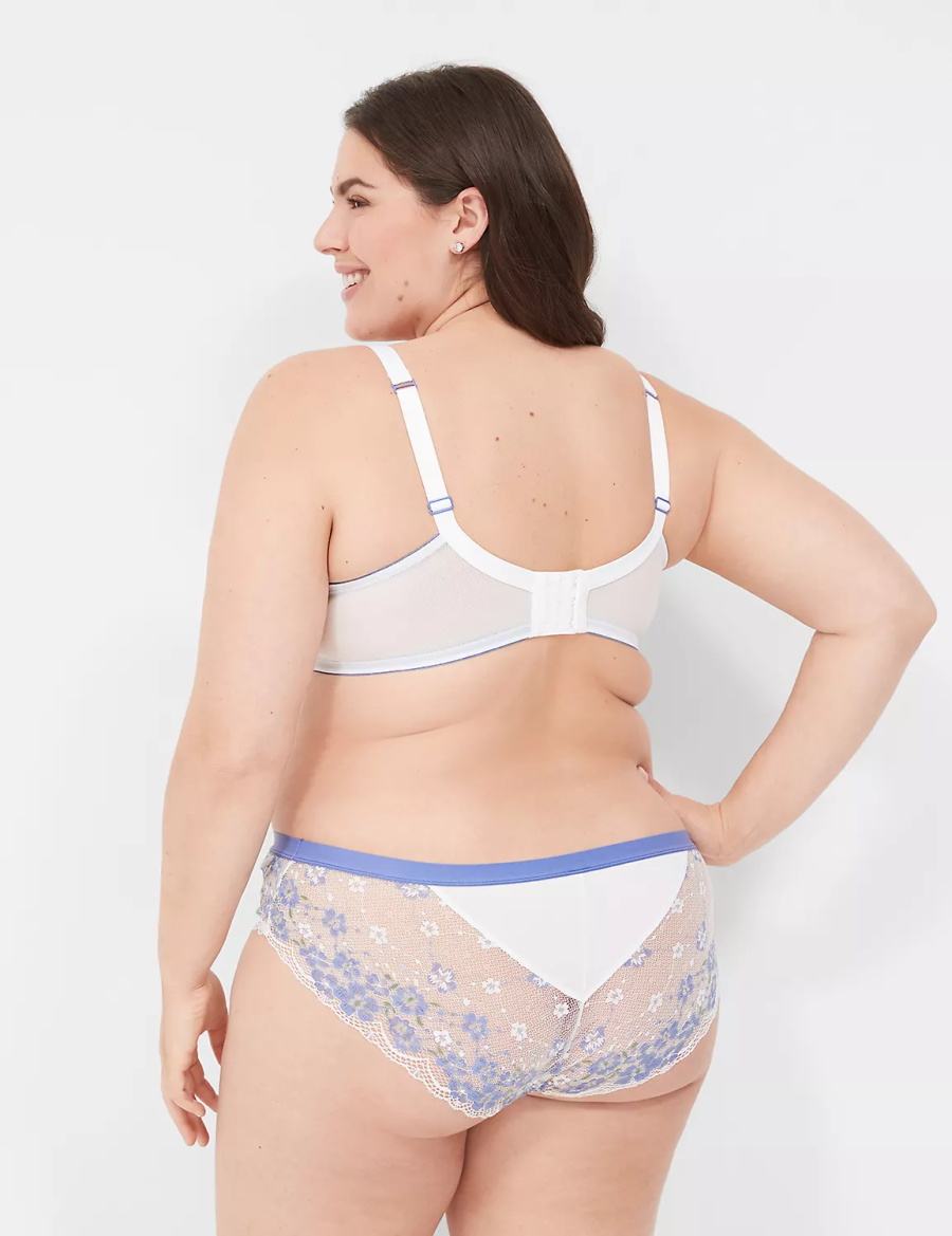 Lane Bryant Stretch Lace Mutandine Hipster Donna Bianche | HRW5928WS