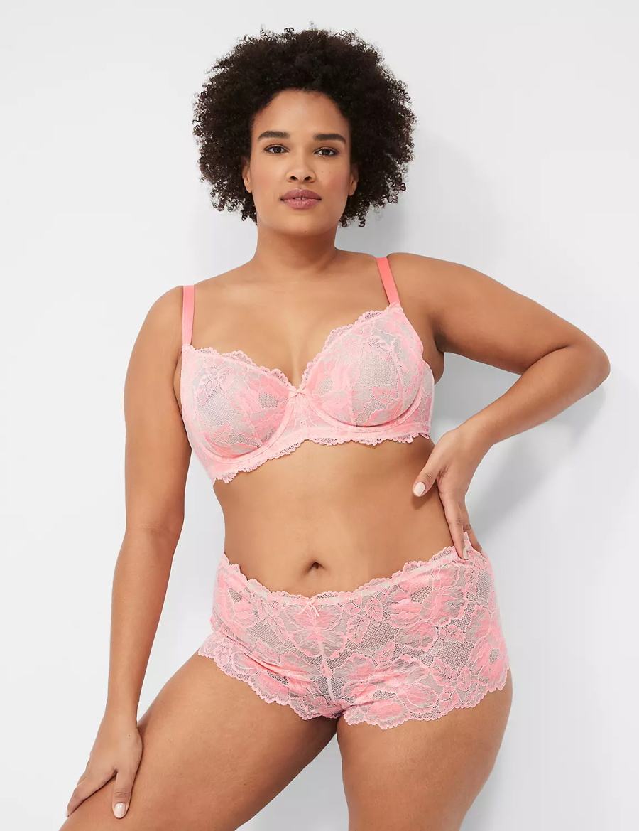 Lane Bryant Stretch Lace Mutandine Sfacciate Donna Marroni | OLD7799BS