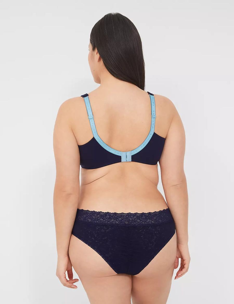 Lane Bryant Stretch Lace Mutandine Sfacciate Donna Blu | JDQ2385JC