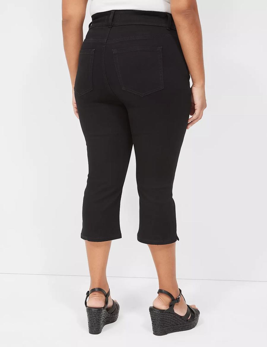 Lane Bryant Tighter Tummy Fit High-Rise Pedal Jeans Donna Nere | GPA6986HG