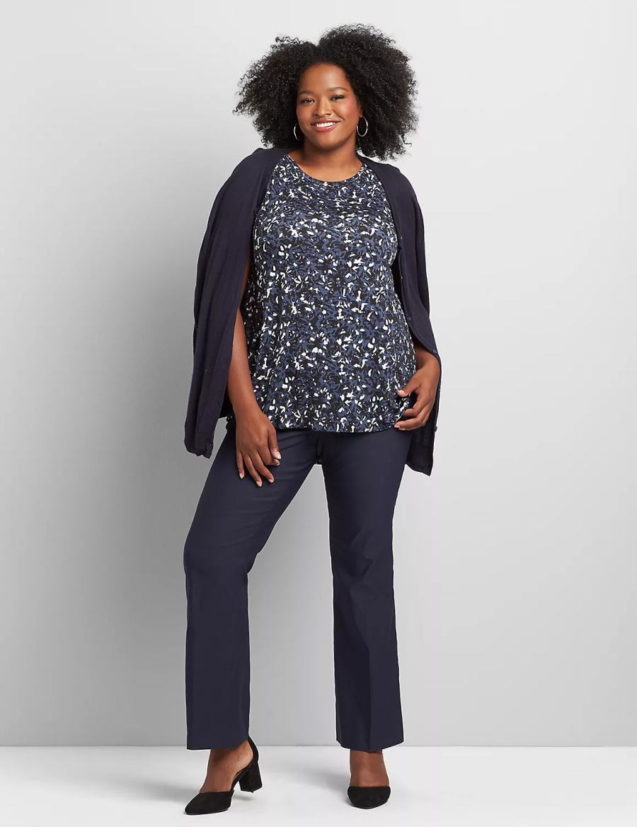 Lane Bryant Tighter Tummy High-Rise Boot 4-Season Pantaloni Donna Blu | SZL4031CK