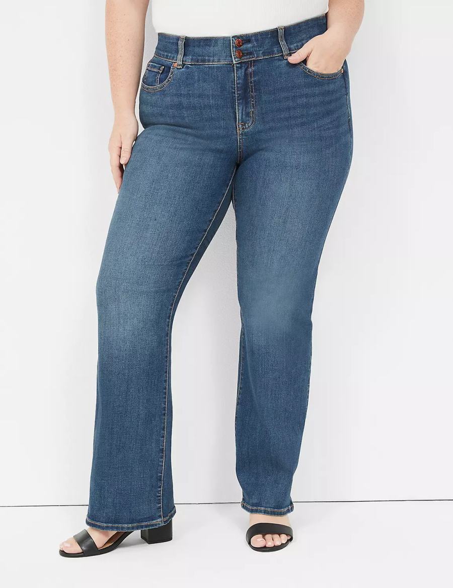 Lane Bryant Tighter Tummy High-Rise Boot Jeans Donna Blu | WLW683XJ