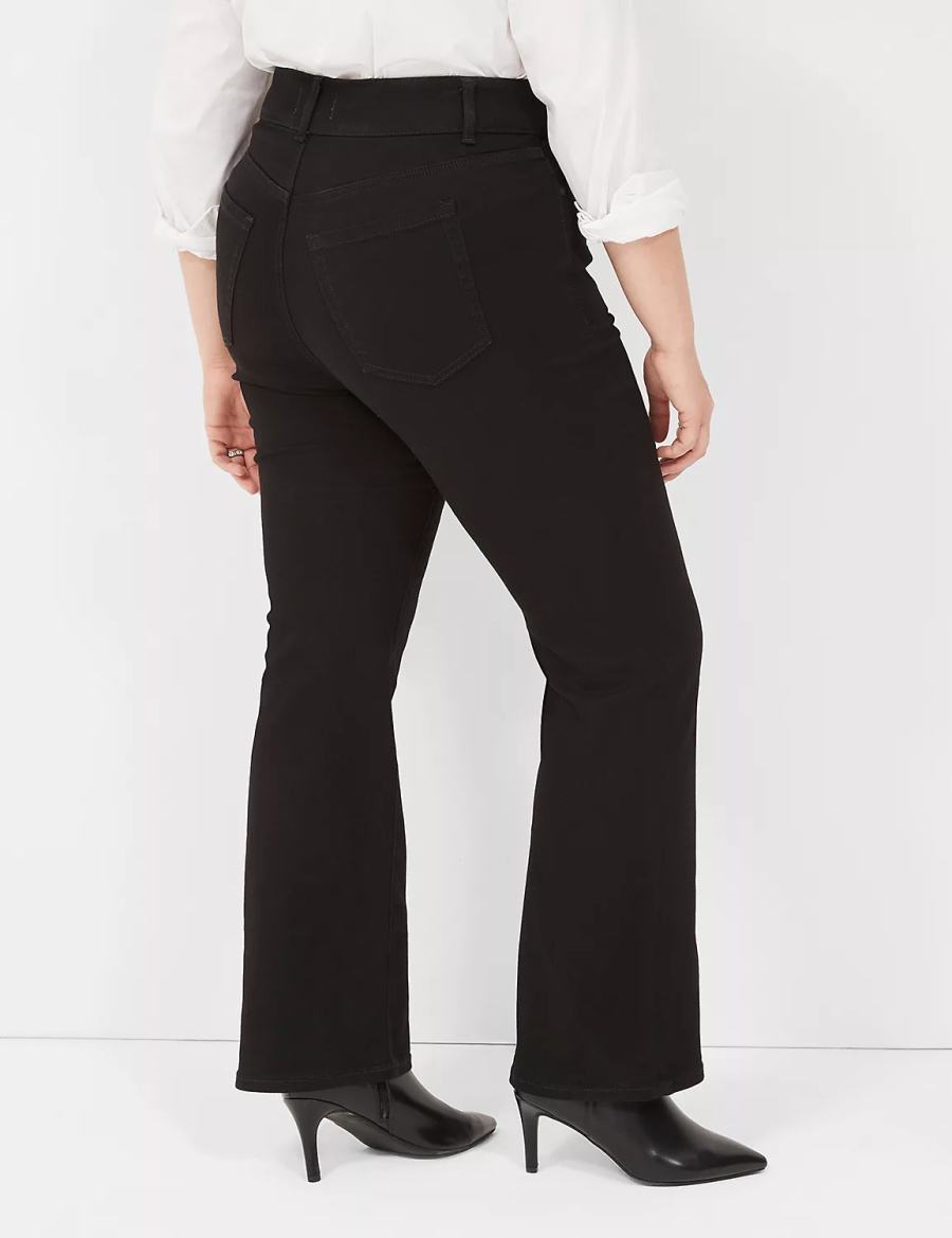 Lane Bryant Tighter Tummy High-Rise Boot Jeans Donna Nere | RHE6740PL