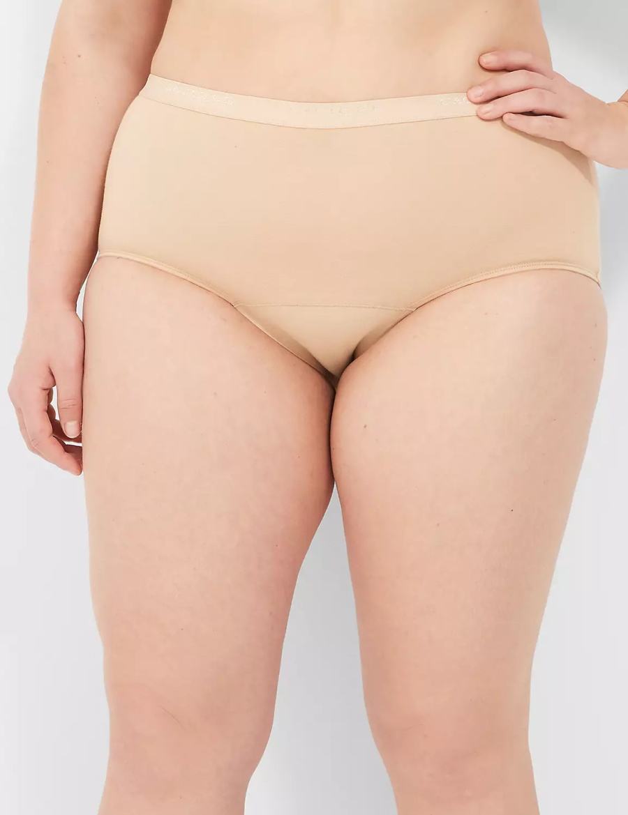 Lane Bryant Total Confidence Full Slip Donna Beige | XGV116OQ