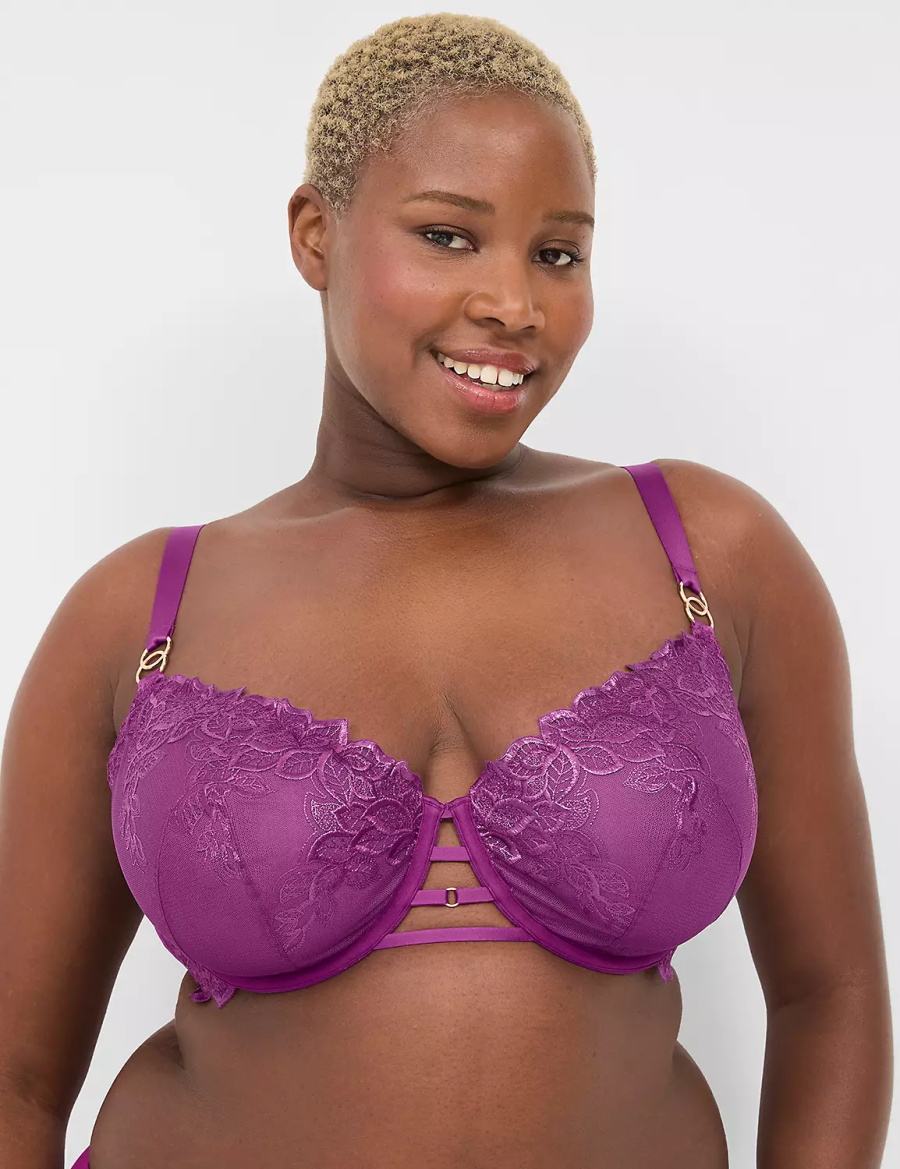 Lane Bryant Unlined Reggiseno A Balconcino Donna Viola | CHY763LY