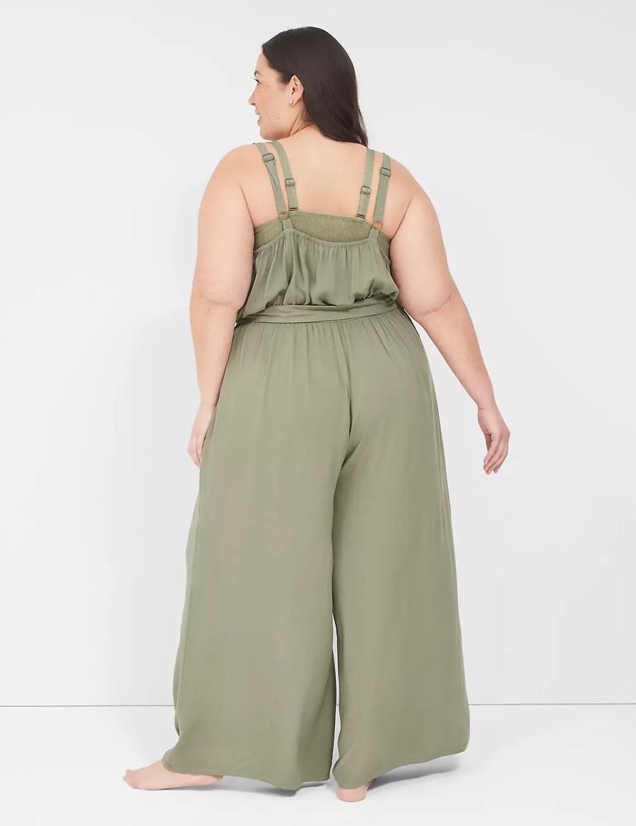 Lane Bryant Woven Jumpsuit Cover Ups Donna Verdi | LUH9951US