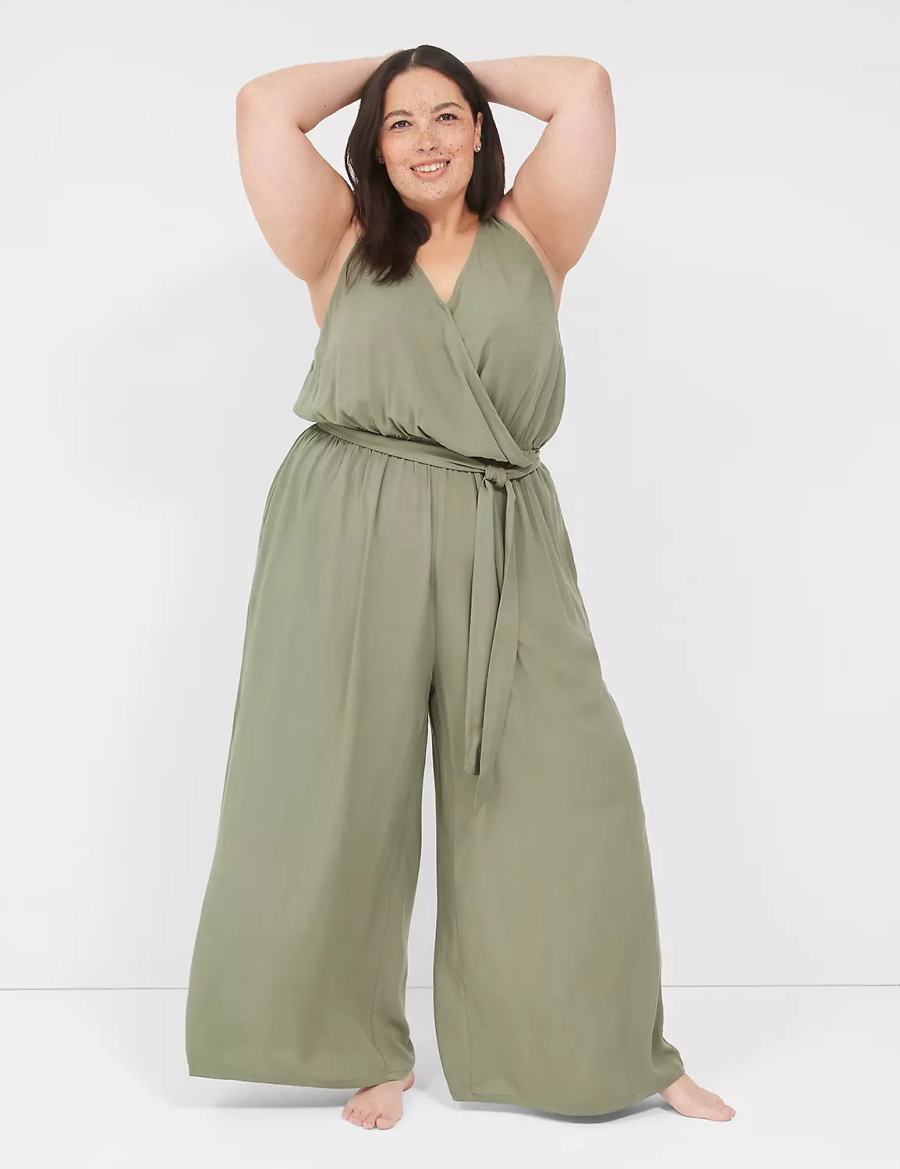 Lane Bryant Woven Jumpsuit Cover Ups Donna Verdi | LUH9951US